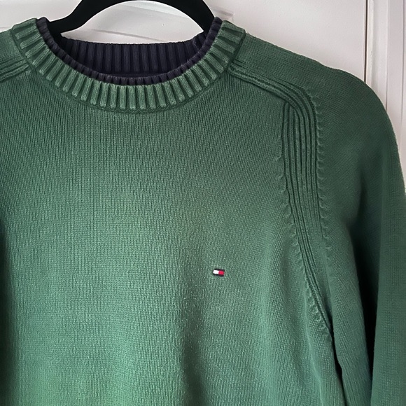 Tommy Hilfiger Crewneck Double Collar Sweater - Picture 2 of 5